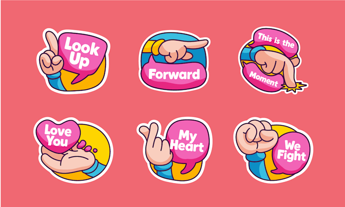 create stickers and emoticons for you