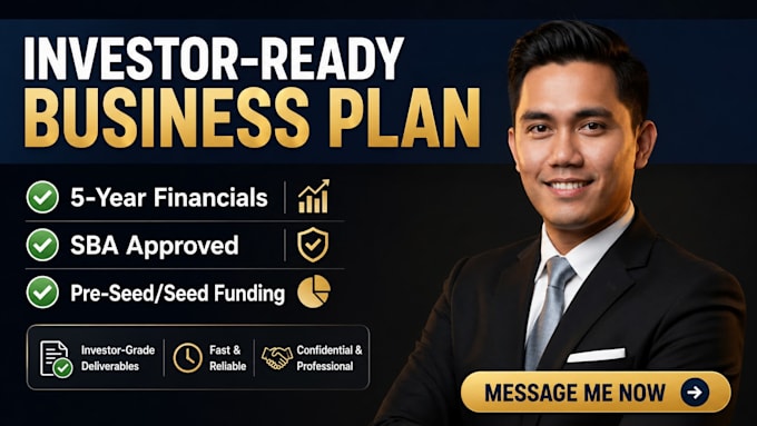 write a professional sba business plan and bank loan proposal