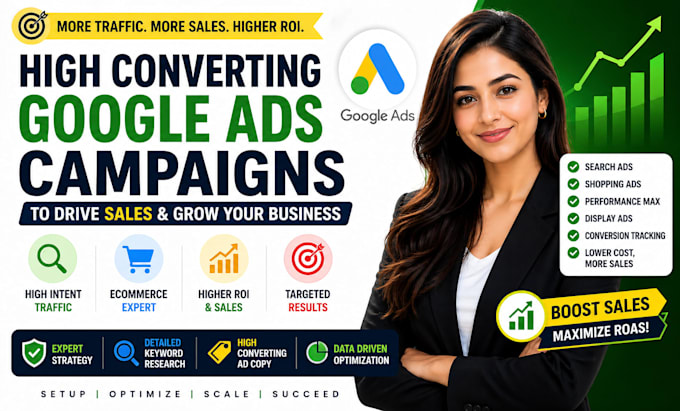 setup high converting google ads campaigns for ecommerce sales