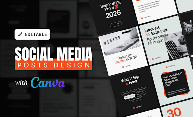 design instagram, facebook social media canva templates