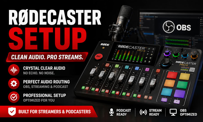 setup rodecaster pro ii with obs for clean streaming audio
