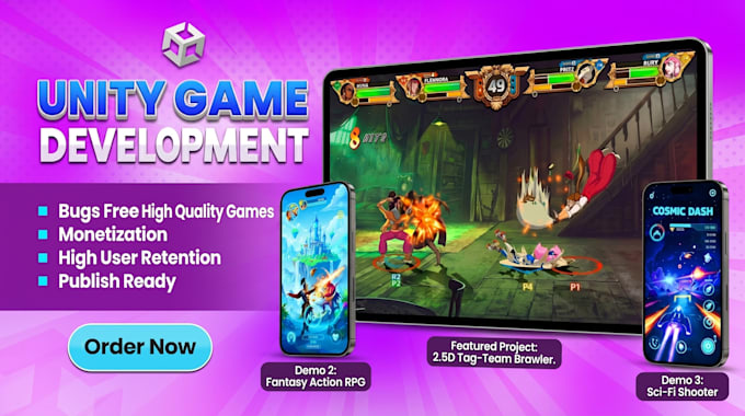 unity 2d,unity 3d game art design, unity game development