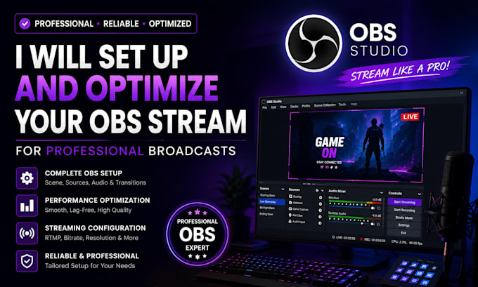 set up and optimize your obs stream for professional broadcasts