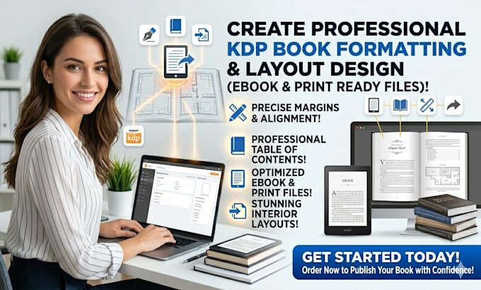 Create professional kdp book formatting layout design ebook print ready ...