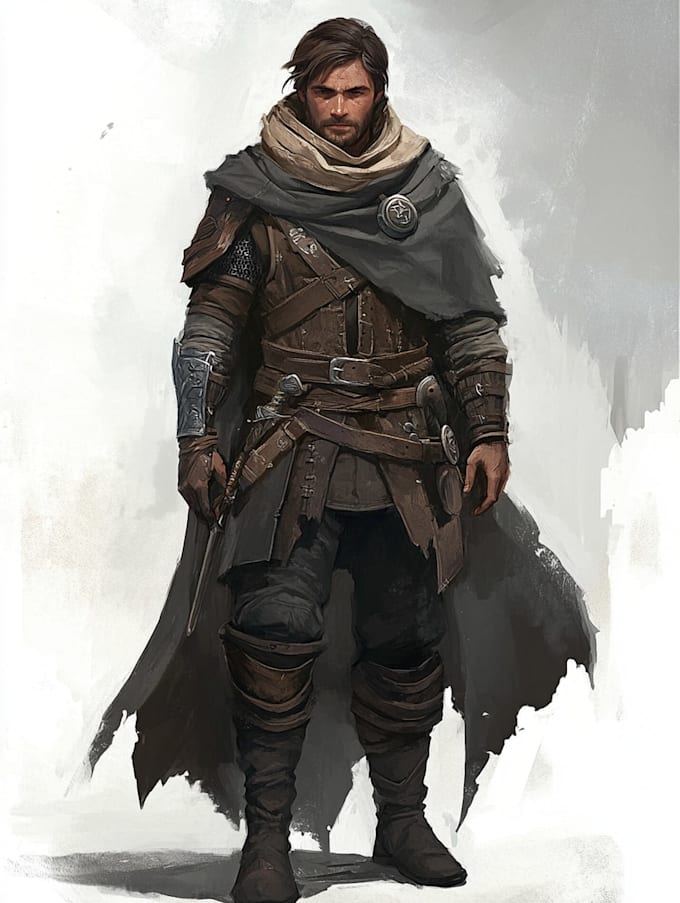 draw dnd character illustration