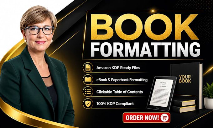 format your book for amazon KDP ebook and paperback