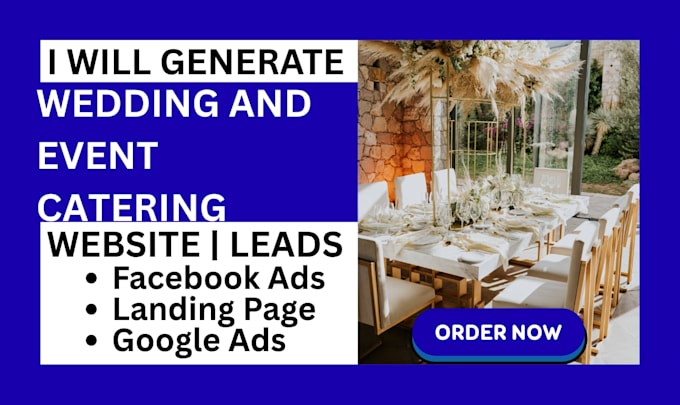 generate wedding and event catering leads using wordpress with a website