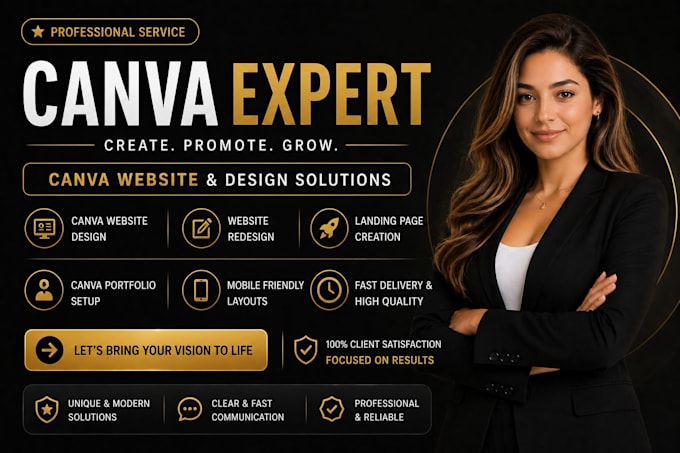 canva website design canva website redesign landing page website canva portfolio