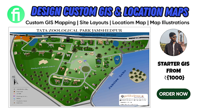 design custom maps, location maps, gis maps or map illustrations