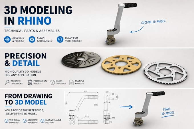 create precise 3d models in rhino