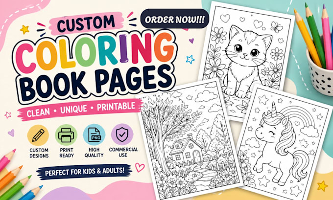 design printable coloring book pages for amazon KDP
