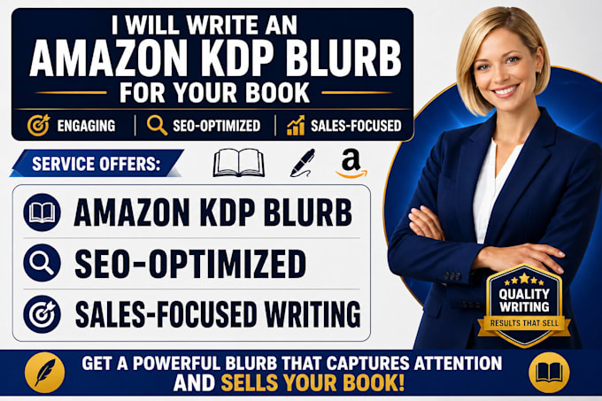 write a compelling amazon KDP book blurb four your book