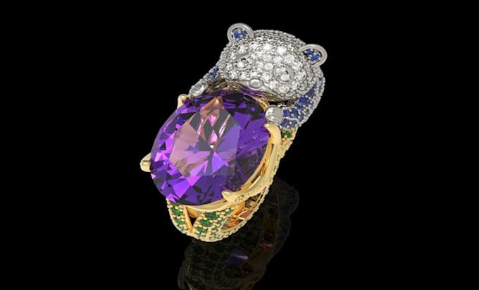 create stunning 3d jewelry designs for products prototypes  and manufacture
