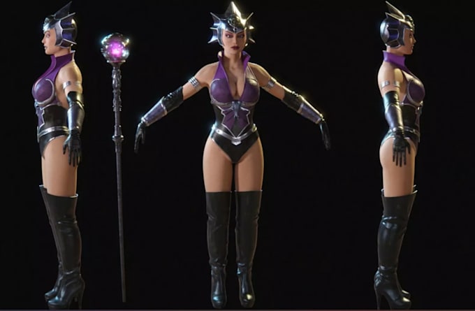 modify 3dfemale character,heroic warrior,blender shapekeys,vrm avatar,daz3dmodel