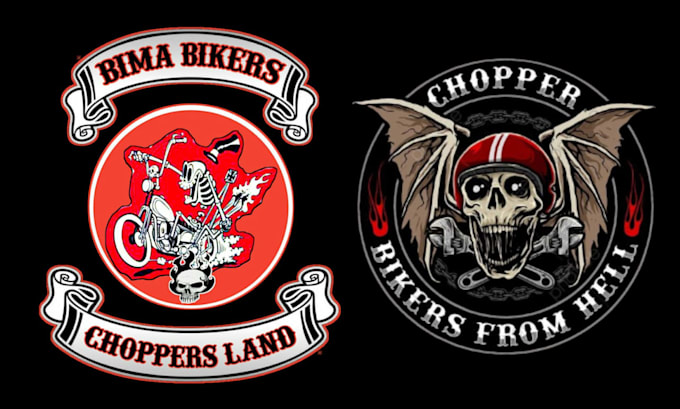 design custom biker patch mc kutte back patch vector file