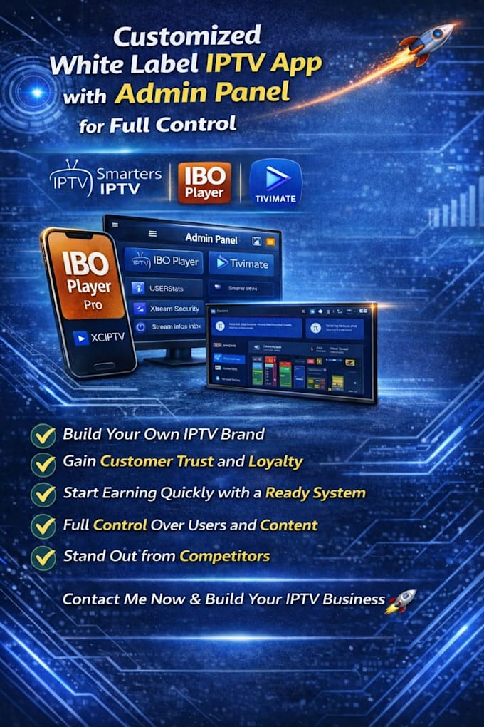 white label iptv solution with full customization smarter iptv plus admin panel