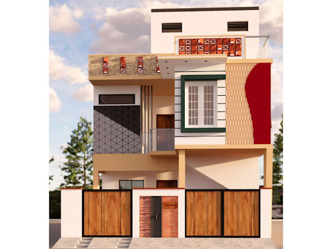 create realistic 3d elevation, exterior design and walkthrough animation