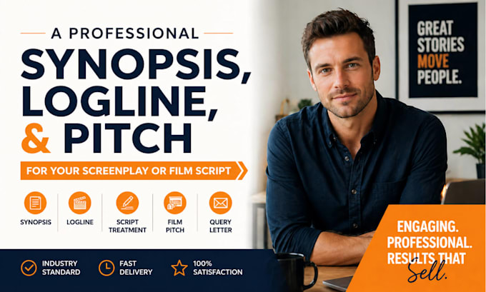write a professional synopsis, and logline for your screenplay or film script