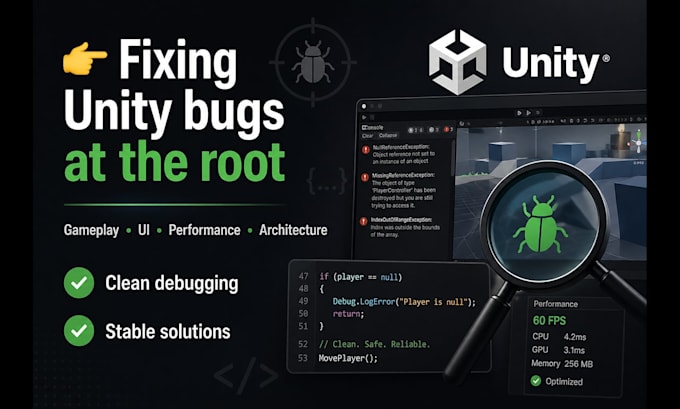 debug and fix bugs in your game
