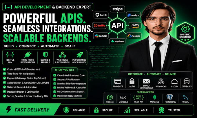 integrate any third party API into your react or nodejs application