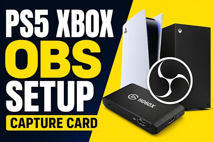 setup obs streaming for ps5 xbox with capture card
