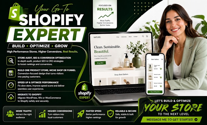do shopify store audit, product SEO and conversion optimization, shopify expert