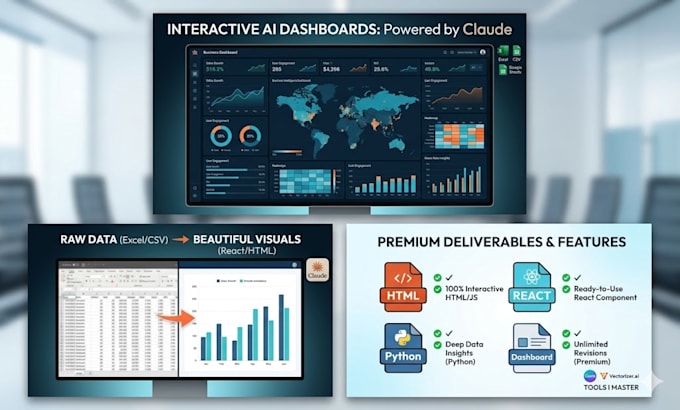 create interactive ai data visualizations using claude