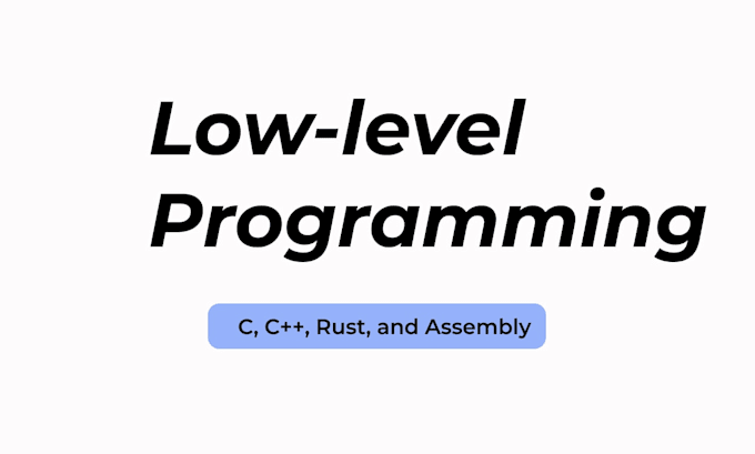 work on any low level programming project