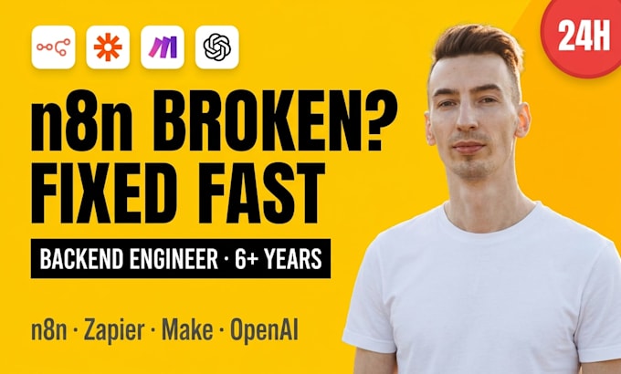 fix or rescue your broken n8n workflow within 24 hours