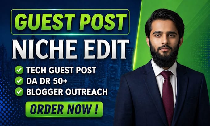 publish a technology guest post with tech backlinks