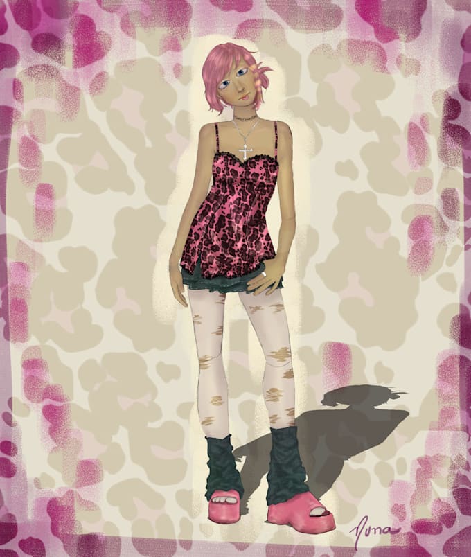 create a detailed stylized character illustration
