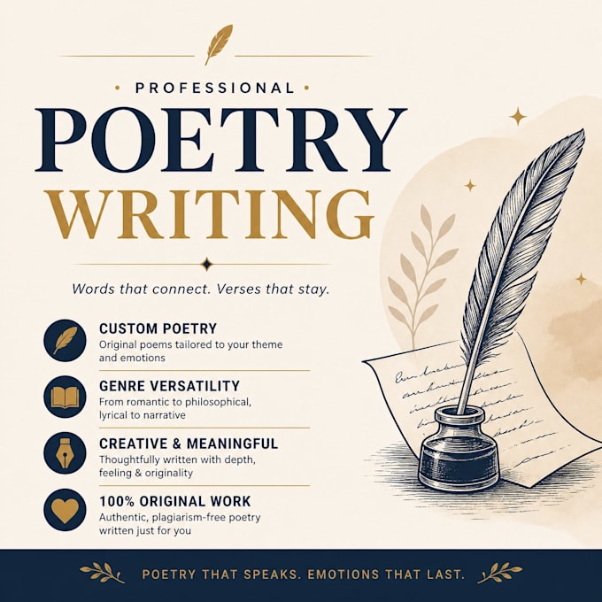 write evocative poetry or ghostwrite your poetry collection