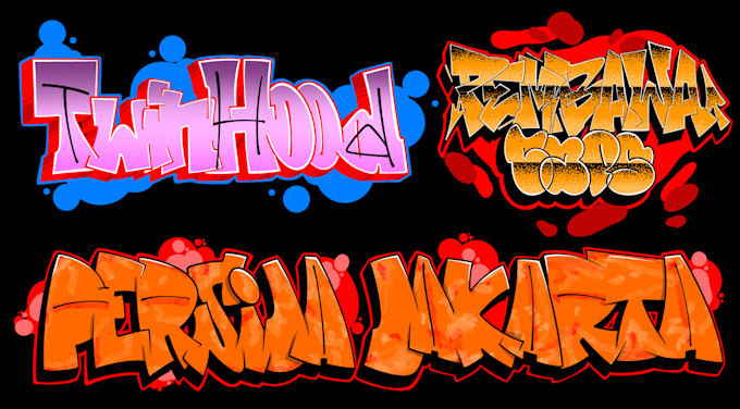 create custom graffiti,for you name design or brand