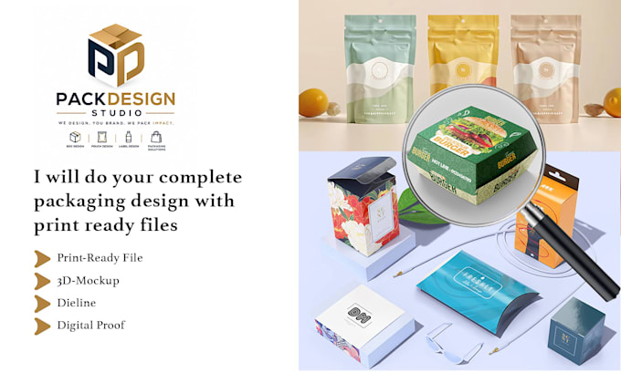 do your complete packaging design with print ready files