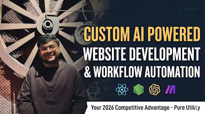 Build a custom ai powered website for your business by Sadmansion | Fiverr