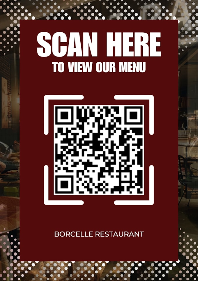 design professional qr code menu for restaurant and cafe