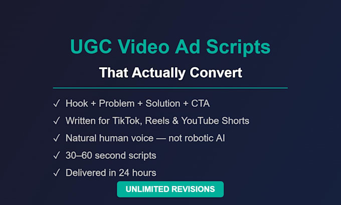 write converting ugc video ad scripts for your ecom product