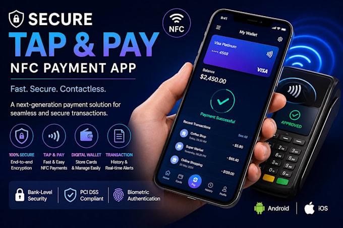 develop a secure tap and pay nfc payment app contactless payment