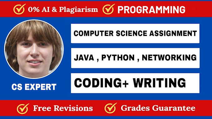 do computer science assigned, java, cpp, python programming tasks and projects