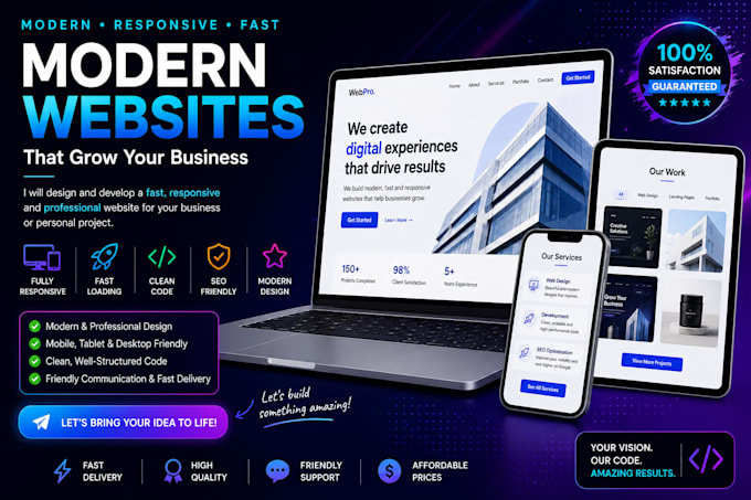 Redesign your website to look modern and professional by Egoitttzz | Fiverr