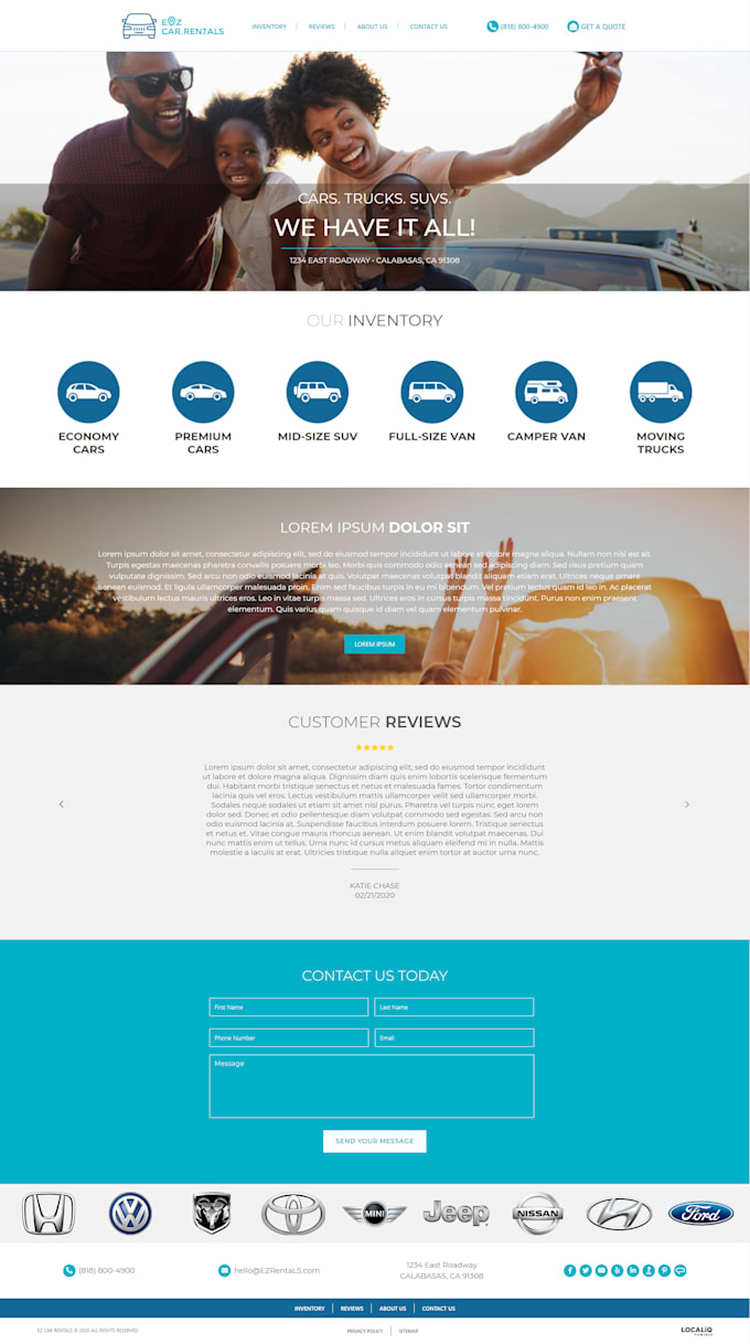 create a professional, responsive landing page