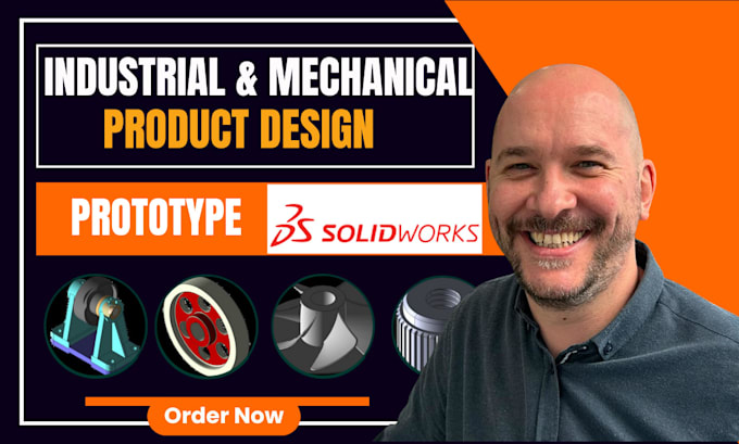 do mechanical product design, solidworks cad modeling 3d prototype design expert