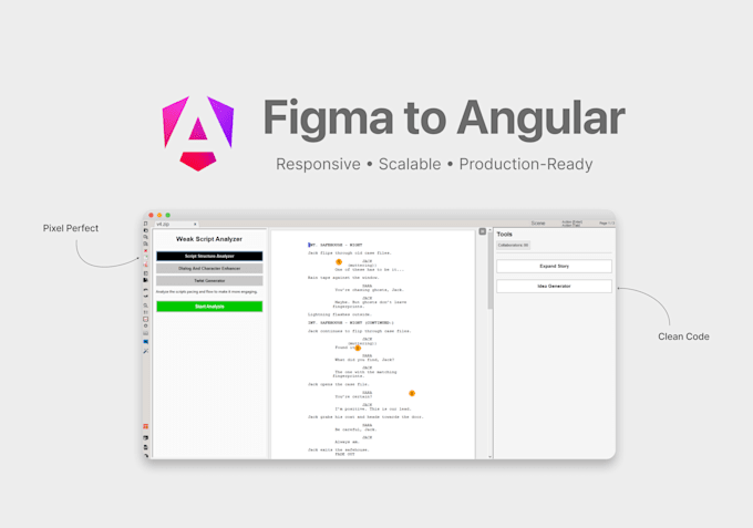 build your angular app with seamless figma transformation