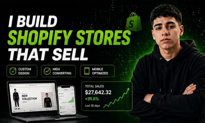 build a high conversion shopify store for dropshipping