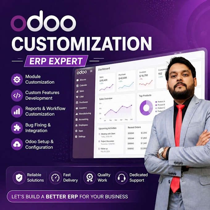 provide odoo customization, development and module services