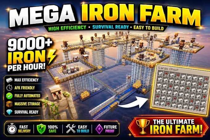 build efficient minecraft farms for java  bedrock edition