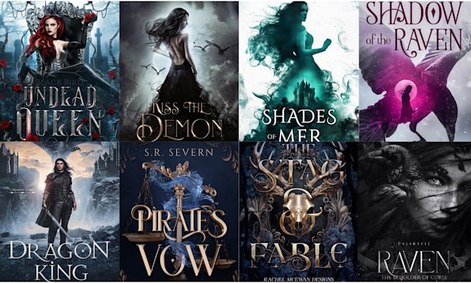 do a premium cinematic dark fantasy cover design
