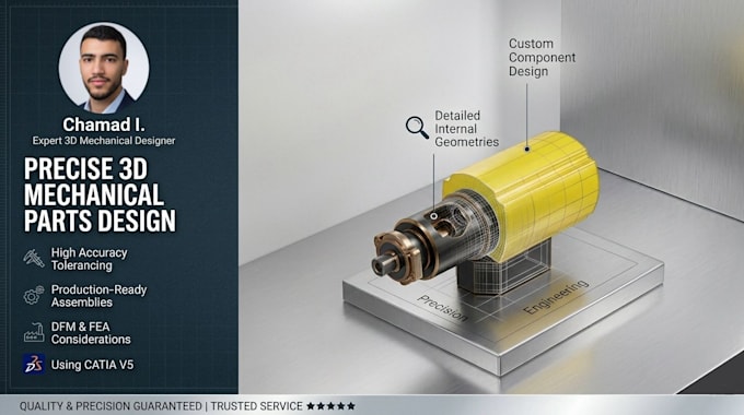 create 3d mechanical parts and cad models using catia v5