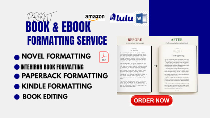 interior formatting for amazon kdp paperback, ebook layout, novel formatting