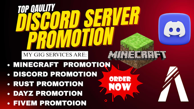 Discord Auto Promotion Promote your gaming, minecraft, rust, dayz, organic fivem discord ...